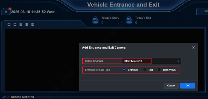 Adding an entrance and exit camera in UI 5.0