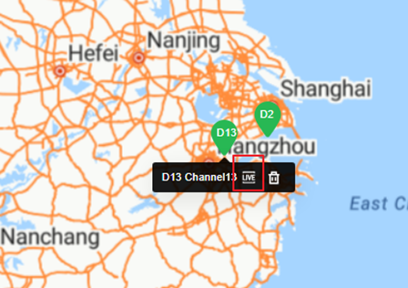 Dragging channels onto an additional map layer